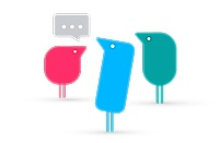 group of three Texthelpers talking to one another